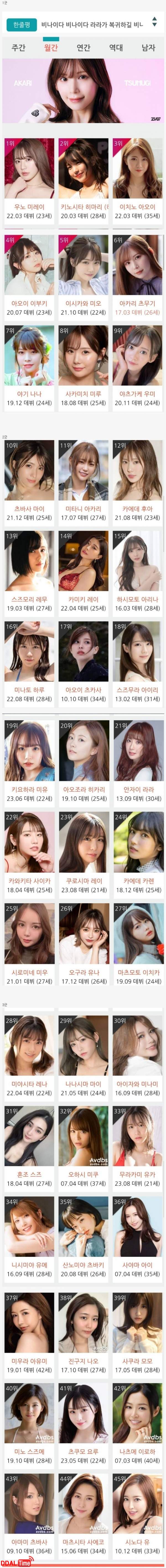 일본 야동 배우 1군~3군 엔트리 이미지 #1