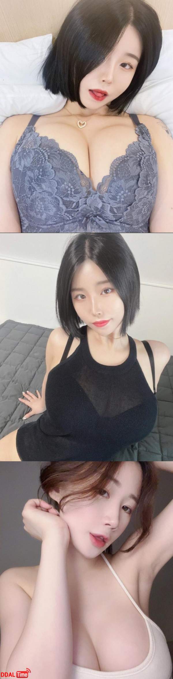 거유녀 침대에 눕혔을 때 1인칭 이미지 #1