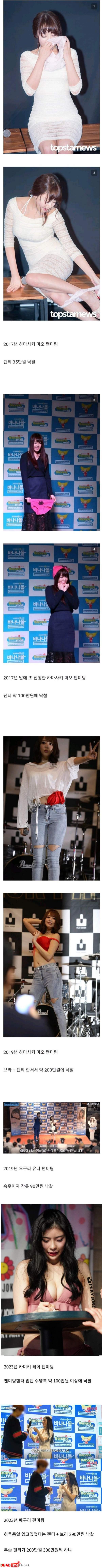 AV 여배우들의 속옷 가격 이미지 #1