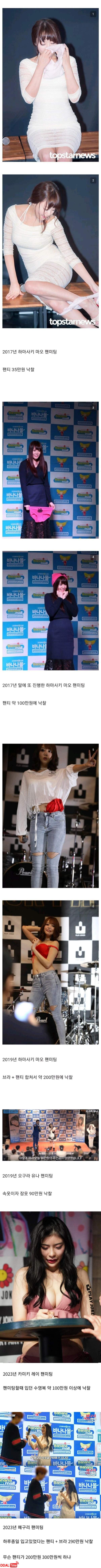 AV 배우들의 속옷 가격 이미지 #1