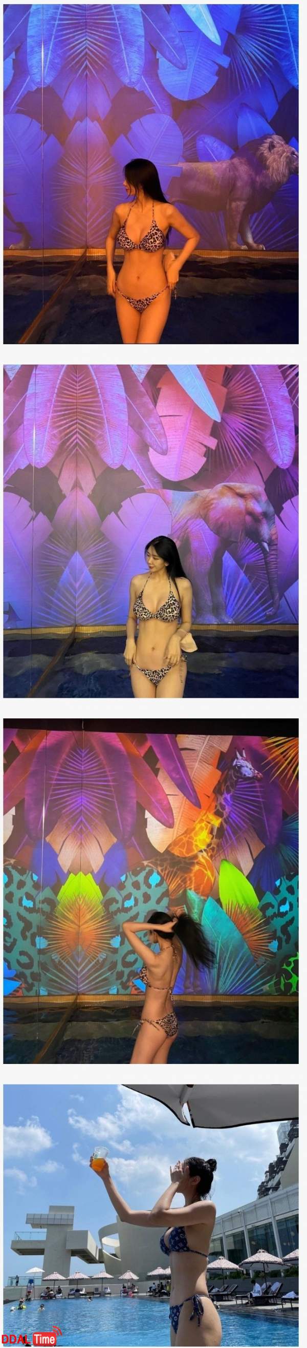 롯데 전 치어리더 조윤경 인스타 비키니 이미지 #1