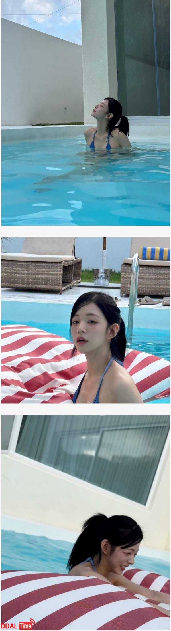 수영복 입은 프로미스나인 이채영 이미지 #1