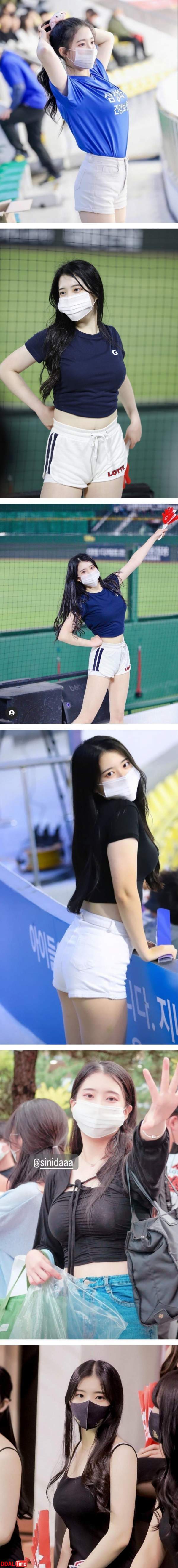 야구선수와 열애중이라는 치어리더 몸매 이미지 #1