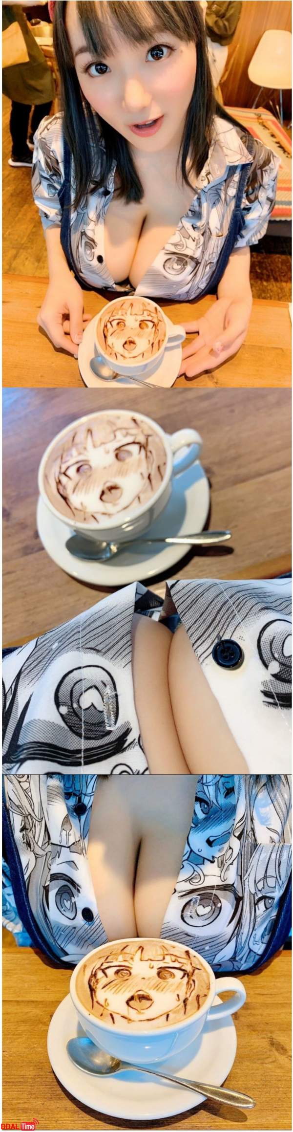 카페메뉴와 어울리는 손님 이미지 #1