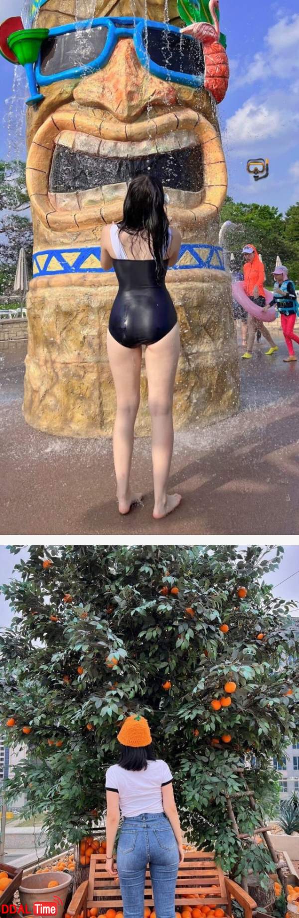 168cm 59kg 여자의 뒤태 이미지 #1